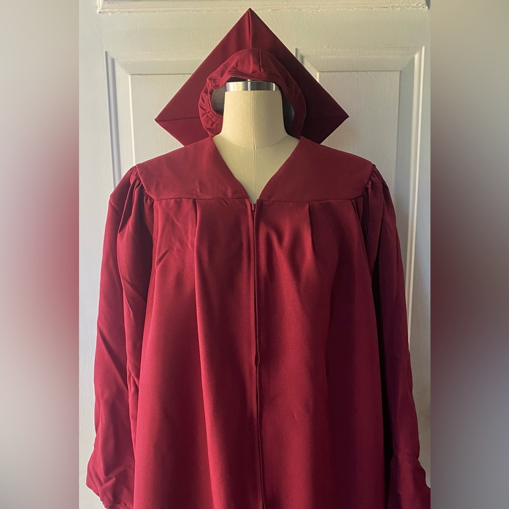 Burgundy Cap and Gown
